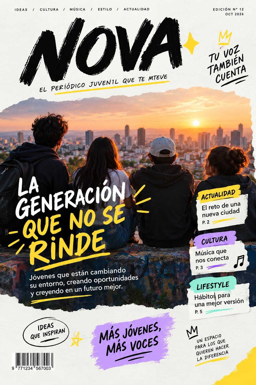 Página 1 de la edición #44 del Boletín de NOVA